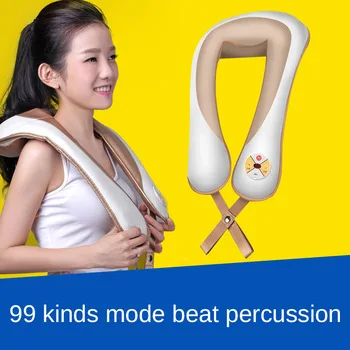 Neck shoulder massage waist shawl neck massager beat percussion Body pillow massager 99 mode 220V EU US Plug