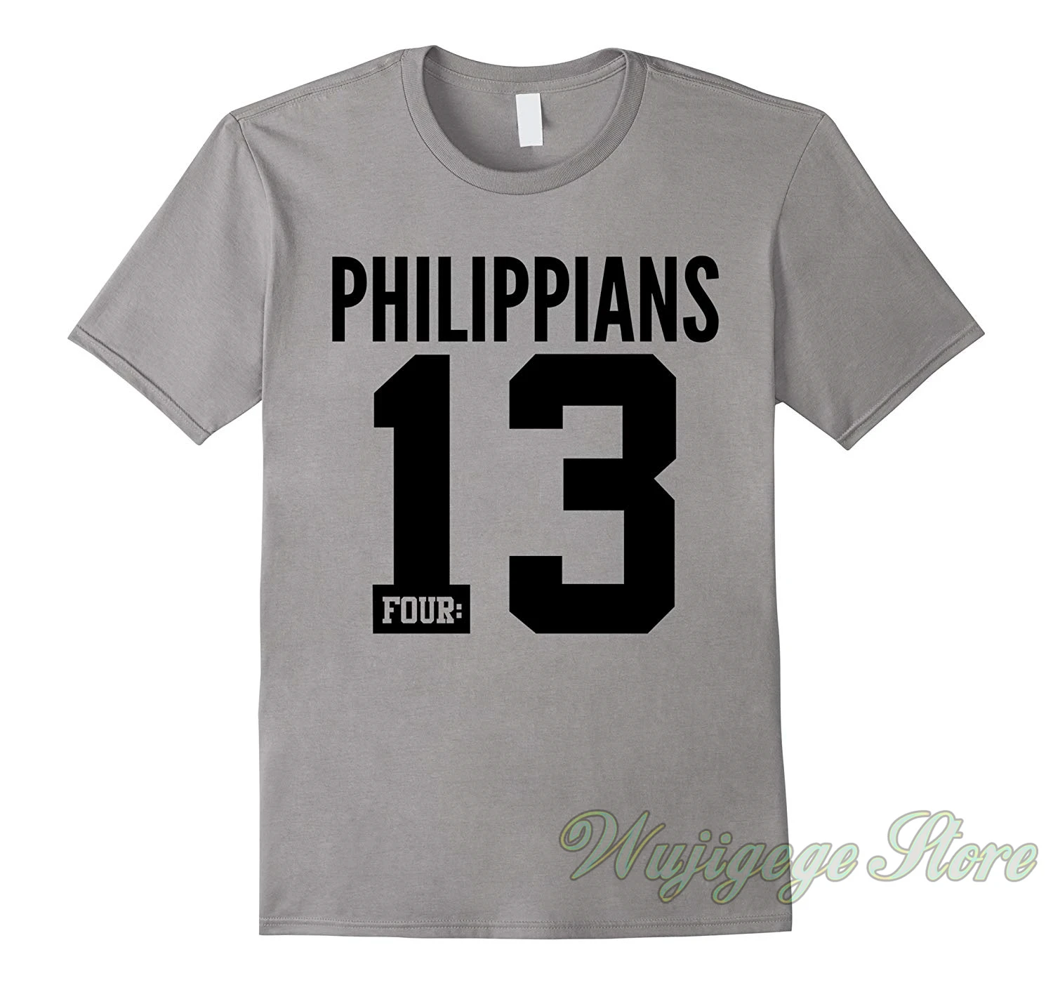 

Summer funny print Philippians 4 13 Bible Scripture Verse Christian t shirt men women tops tee 100% cotton tshirts