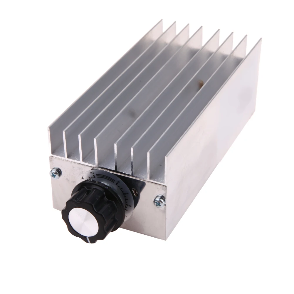 AC 220 В 6000 Вт SCR регулятор напряжения контроллер электронный диммер термостат регулировка скорости пресс-форма с Чехол