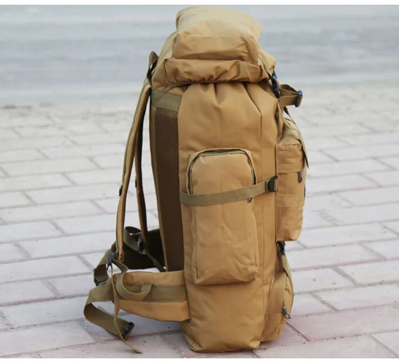 70L Большой Вместительный военный рюкзак, водонепроницаемые альпинистские рюкзаки, мужская сумка через плечо, износостойкая дорожная сумка, рюкзак