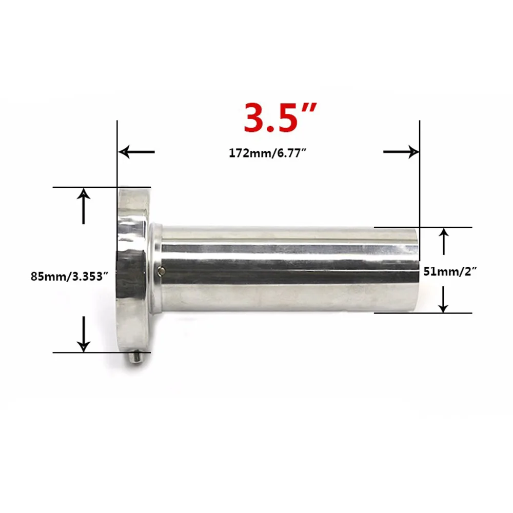 Car Auto Universal Exhaust Muffler Silencer Unadjustable Tail Muffler Tip Pipe YC100706 85mm=3.5" 98mm=4" 110mm=4.5" exhaust muffler tip exhaust pipe muffler