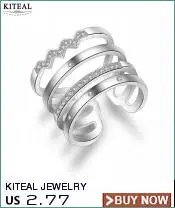 KITEAL модное Настоящее 925 пробы Серебряное Женское Обручальное кольцо X крест черный/белый керамические ювелирные изделия аксессуары 6 7 8 RI103330