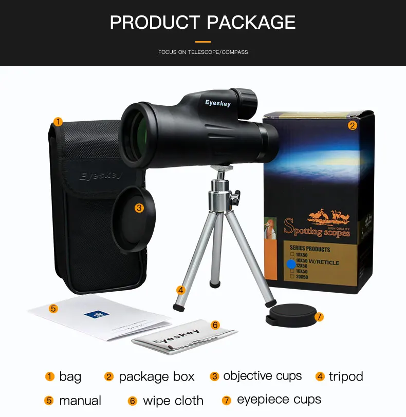 High Quality monocular waterproof