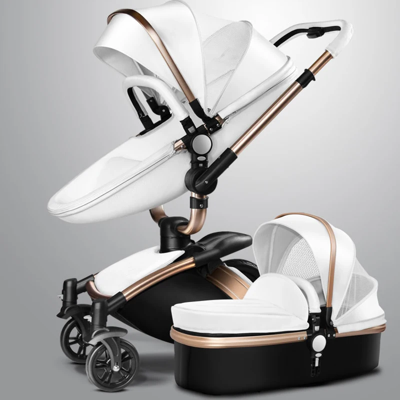 leather baby prams