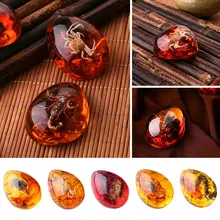 5 цветов подарок из смолы насекомые янтарный кулон одежда драгоценный камень кулон красивый драгоценный камень насекомые кулон ожерелье