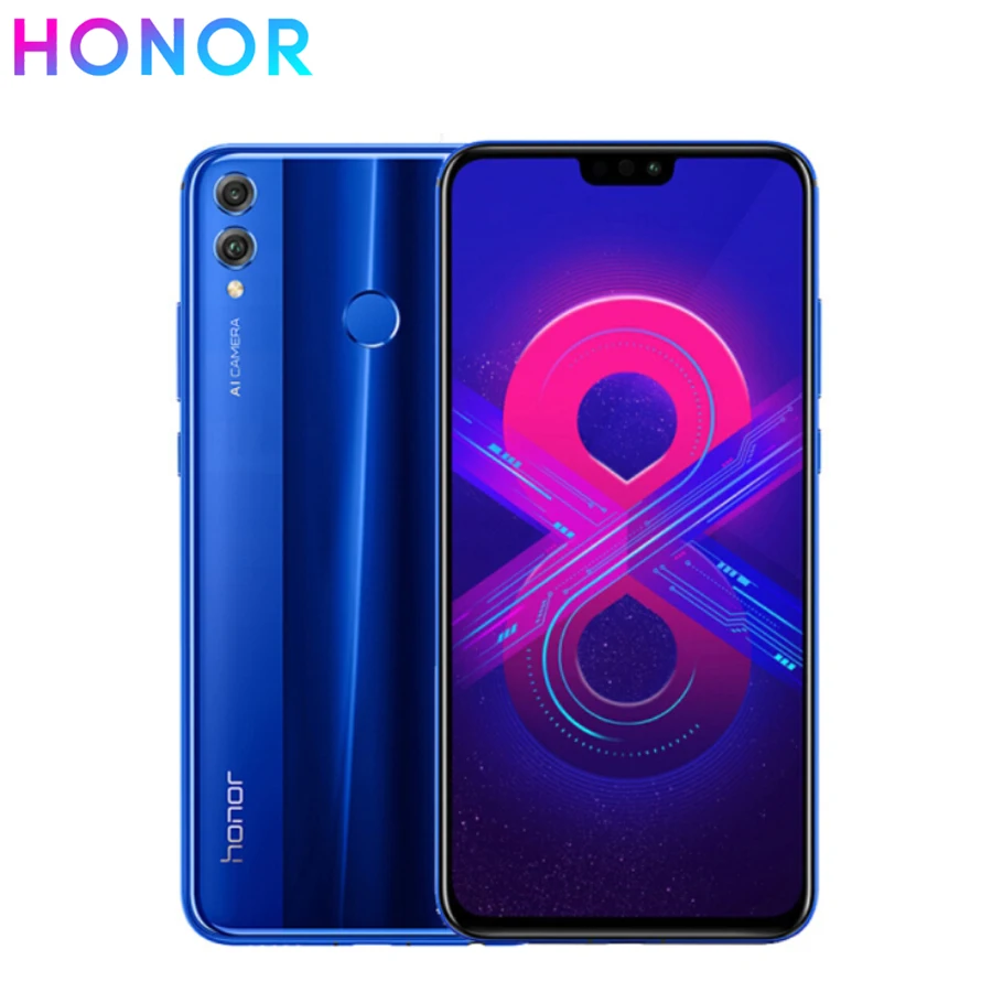 Смартфон honor 8x с 6 5 дюймовым дисплеем восьмиядерным процессором Kirin 710 ОЗУ 4 Гб ПЗУ