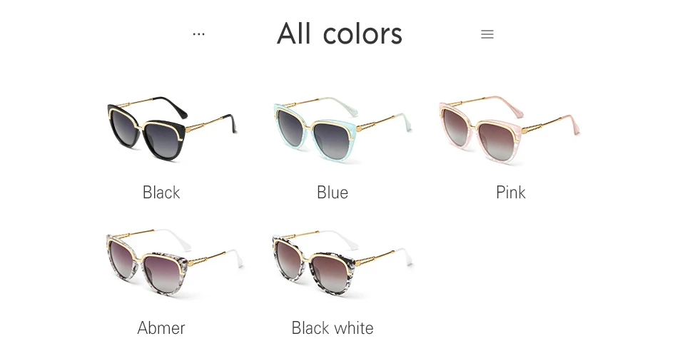 OVZA Классический Мраморный цветной "кошачий глаз" поляризованные солнцезащитные очки для женщин Высокое качество Женские Ретро солнцезащитные очки металлические очки S5013