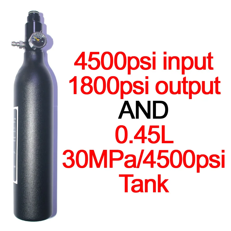 Пейнтбол PCP Дайвинг Альпинизм Air Tank цилиндр 4500psi/30MPA 0,2 0,35 0.45L гПа сжатого воздуха бутылка M18 * 1,5 регулятор