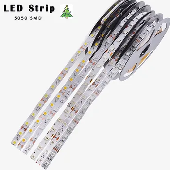 

DC 12V RGB Led Strip Light 5050 SMD Non-Waterproof 5M 60Led/M Led Flexible Strip lamps Led lamp Tape For Shop TV Home Decoration