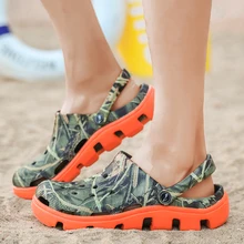 Классические слипоны, туфли-сабо для сада, женские летние пляжные тапки для плавания, уличные сандалии, мужские туфли без задника, размеры 44