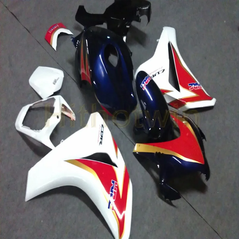 D Пользовательские Обтекатели мотоцикла для HONDA CBR1000RR 2008 2009 2010 2011 мотор панели+ Botls+ литьевая форма черный белый - Цвет: D
