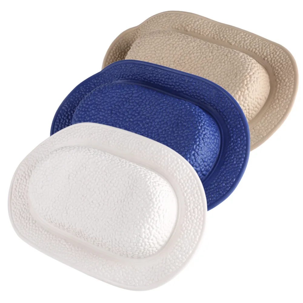 Soft Comfortable TPE Bath Pillow Bathtub Headrest with Foam Inner Stuff