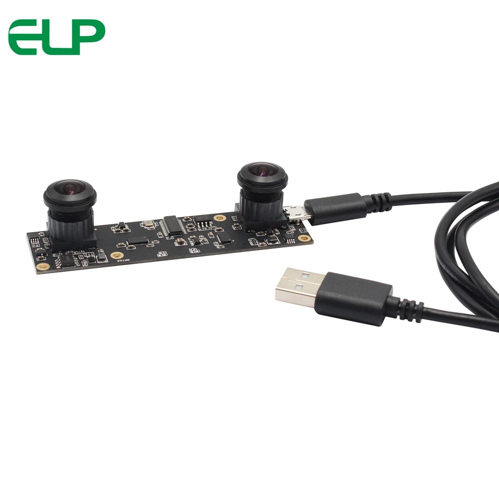 ELP Wide Angle FOV180 Dual Lens Stereo Camera Modlue 1080P HD CMOS AR0330 Sensor 3D VR For 360degree Camera|Модули камеры| |