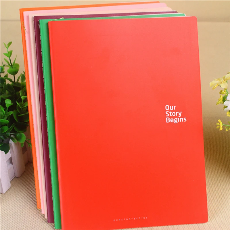 

1pc 25.5*18cm Simple Money Notebook Large Size Car Line Notebook Business Notebook Korean Stationery Diary Book