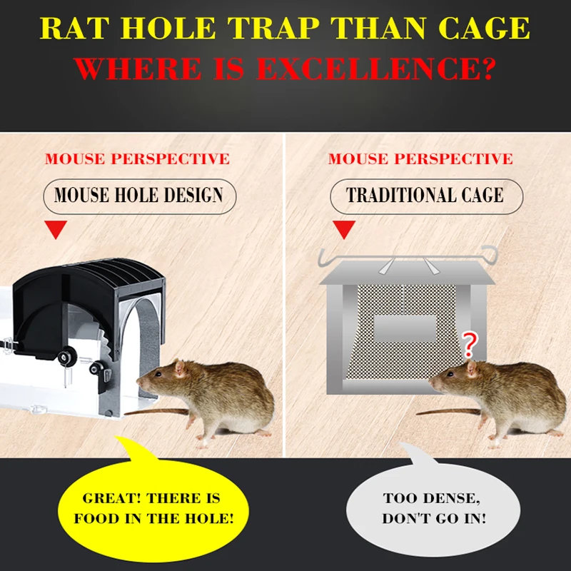 2 шт многоразовая крысиная ловушка сверхмощная мышь вредитель животное для мыши и хомяка клетка контроль приманки Отпугиватель грызунов ловля мышей хомяк мышка ловушка