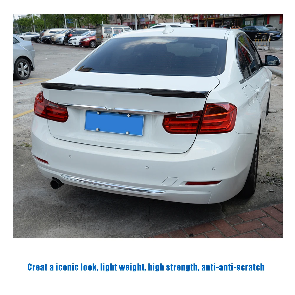 Спойлер для багажника BMW 3 Series F30 Base M Sport F80 M3 Sedan 2012 2017 из углеродного волокна|trunk