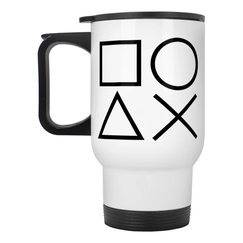 Playstation Controller Sign PS2 PS3 Cool Game stainless steel travel mug