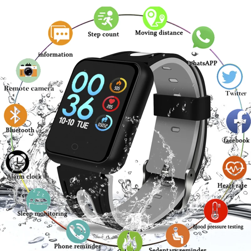 

Smart watch P68 band IP68 waterproof smartwatch Dynamic heart rate blood pressure monitor for iPhone Android Sport Health watch