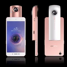 Мини 360 видеокамера панорамная VR камера 360 с 220 градусов двойной широкоугольный объектив рыбий глаз для телефона Android