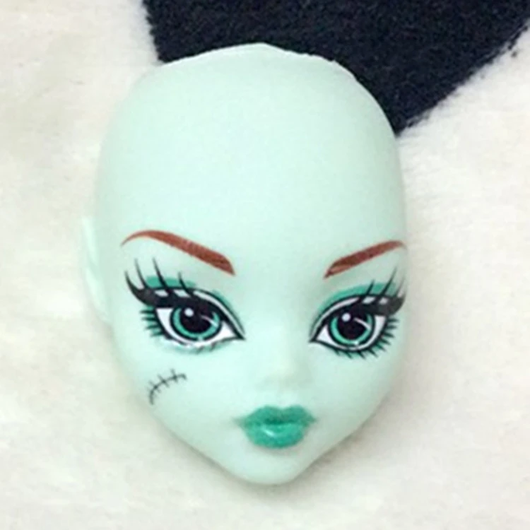 Мягкие пластиковые насадки для макияжа для куклы Monster High BJD кукла для отработки нанесения макияжа Голова монстра без волос - Цвет: 4