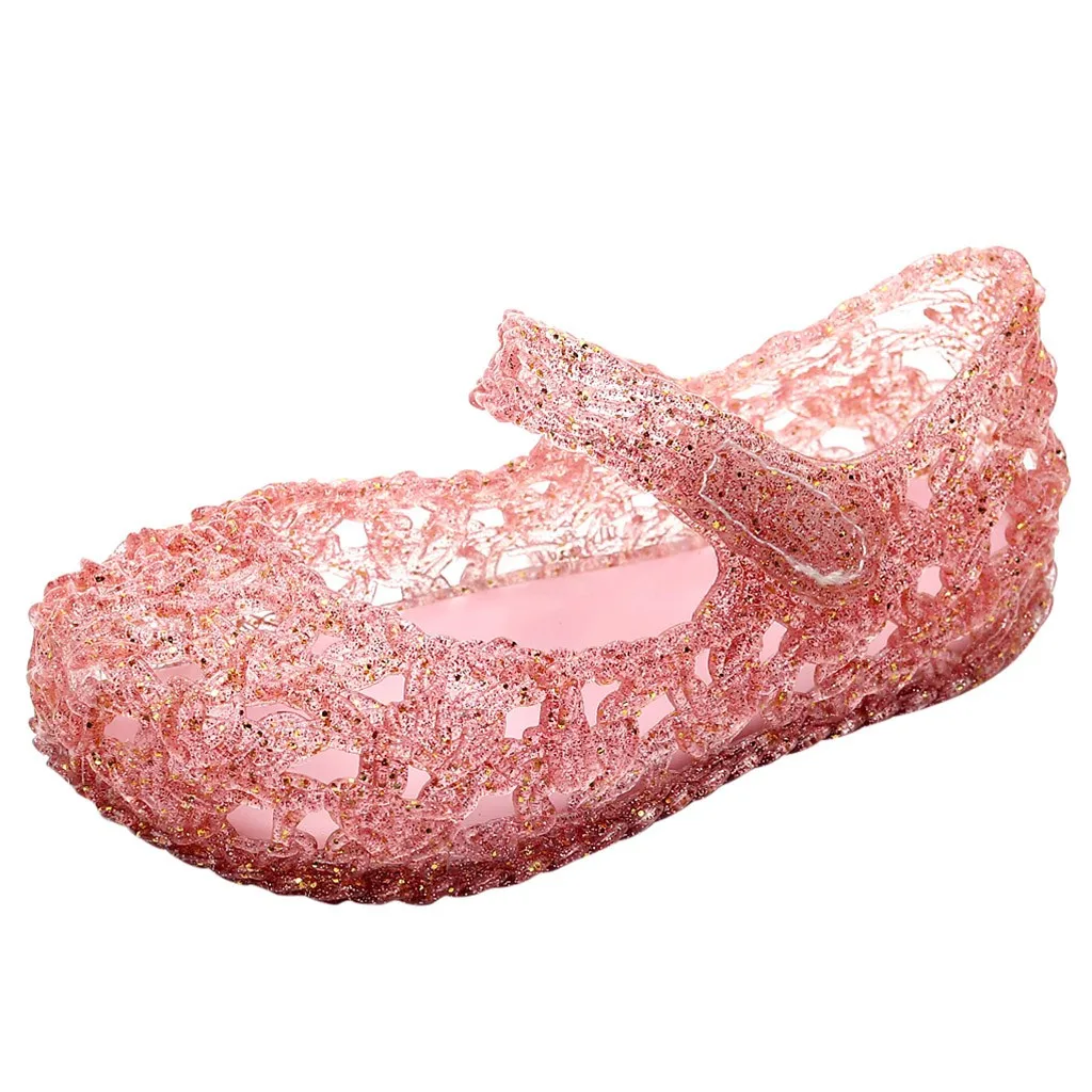 Детская обувь для маленьких девочек; однотонная обувь для принцессы сандалии meisjes schoenen# g45US - Цвет: Розовый