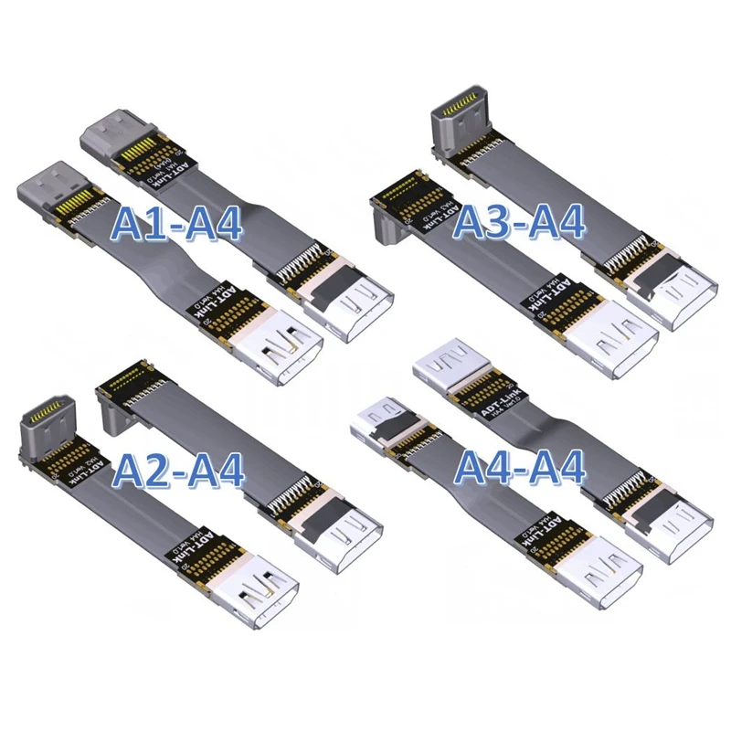 

A4 FPV HDMI 2.0 female to HDMI Mini HDMI Micro HDMI shielded FPC Flat Cable 4k 60Hz 5cm - 2m for Multicopter Aerial Photography