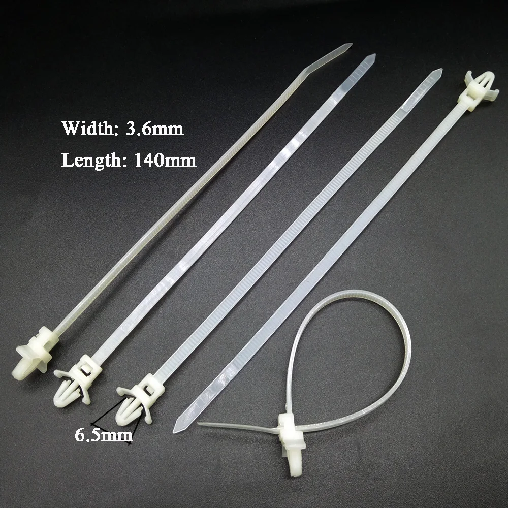 Нейлоновые зажимы для кабеля CNIKESIN 50X/партия 3 6*140 мм фиксированные Honda Toyota Nissan Mazda