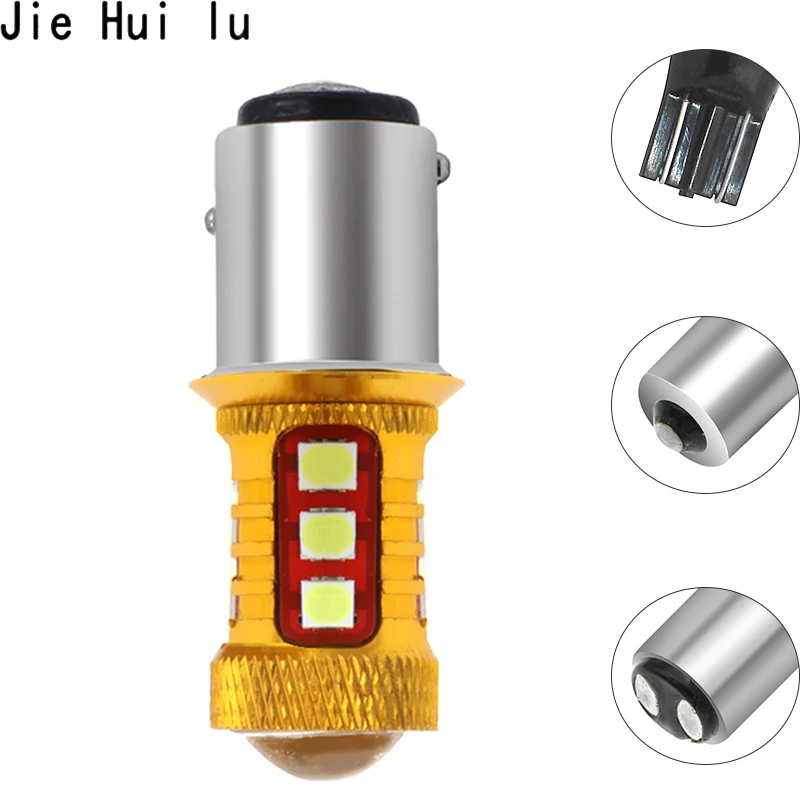 

2Pcs 1156 7506 BA15S P21W 3030 5730 T15 T20 LED Car Tail Bulb Brake Lights 12V Auto Reverse Lamp Daytime Running Signal Light
