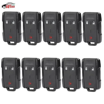 

KEYECU 10 Pcs/lot New Replacement Remote Key Shell Case Fob 3 Button for Chevrolet Silverado 1500 2500 3500 GMC Sierra