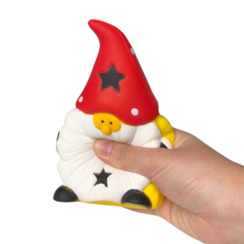 Greatest  Squishy Cute Santa Claus Decompression Slow Rising Soft Squeeze Toys Bread Scented Stress Relief Fu