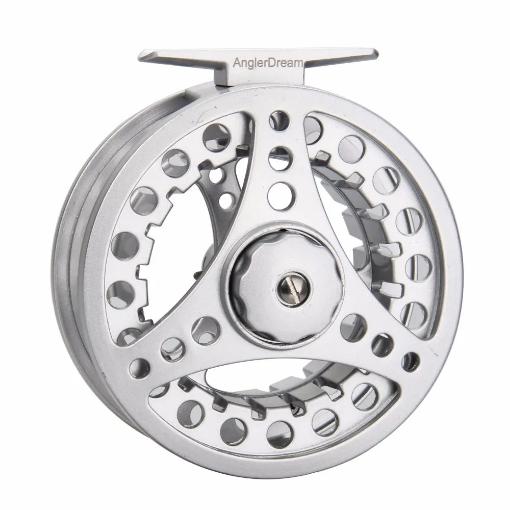1/2/3/4/5/6/7/8 WT Fly Reel Combo Silver Large Arbor Aluminum Fly Fishing Reel with WF Fly Line Backing Line 9FT Tapered Leader