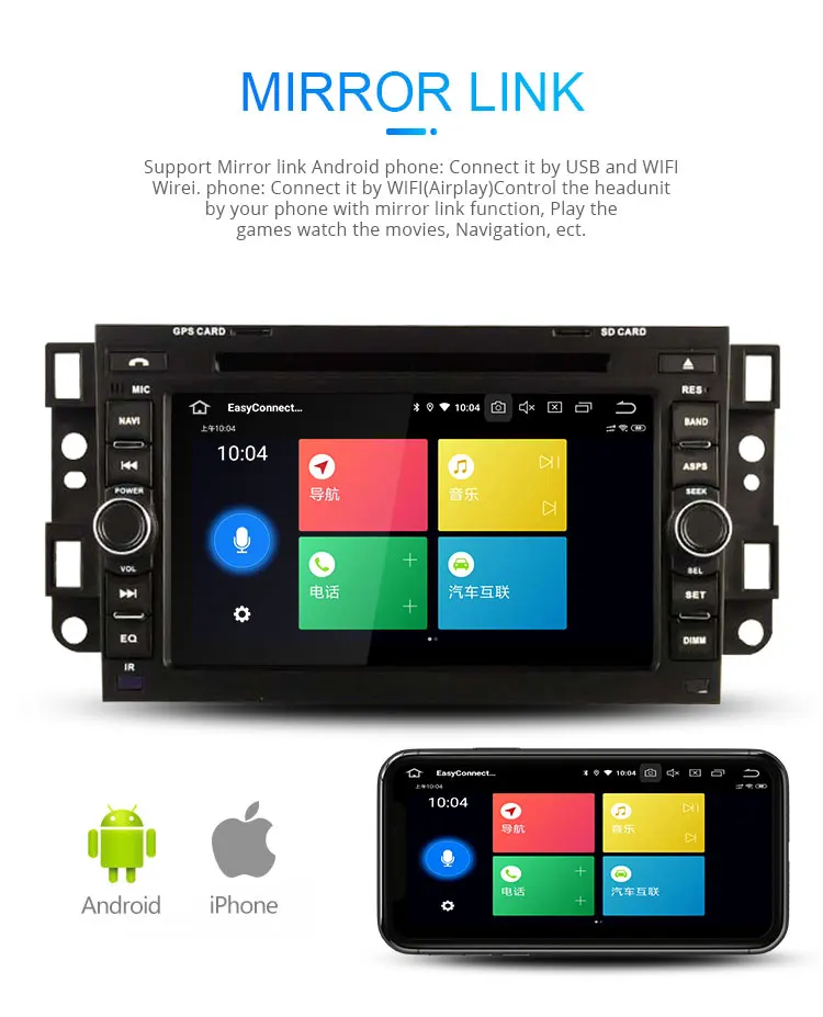 Clearance LJHANG 2 Din Car DVD Player Android 9.0 For Chevrolet Aveo Epica Captiva 2005-2011 WIFI Multimedia Stereo GPS Navi Car Radio RDS 6