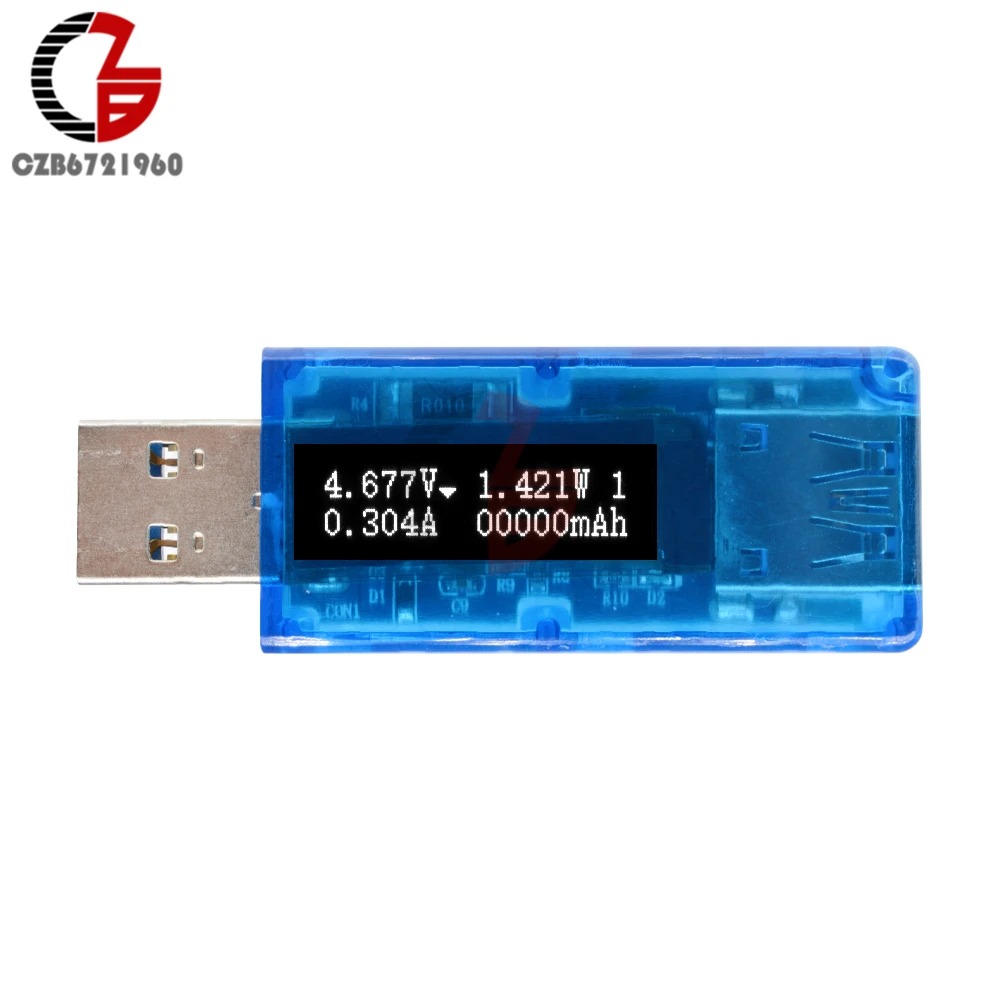 USB 3 0 тестер постоянного тока 7 в 22 а 65 Вт OLED цифровой вольтметр Амперметр мощности