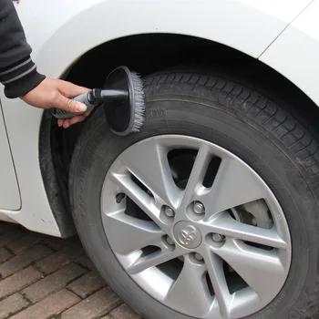 

Car tire brush Wheel brush Car wash tool Car rim brush cleaning wax brush car