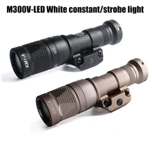Lumière tactique blanche à LED M300V, interrupteur lumineux, 400 Lumens, stroboscope Constant, télécommande, lampe de poche pour la chasse