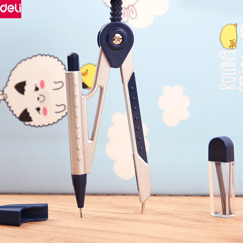 Deli Math Compasses Set Drawing Compass Math Geometry Tools for Circles