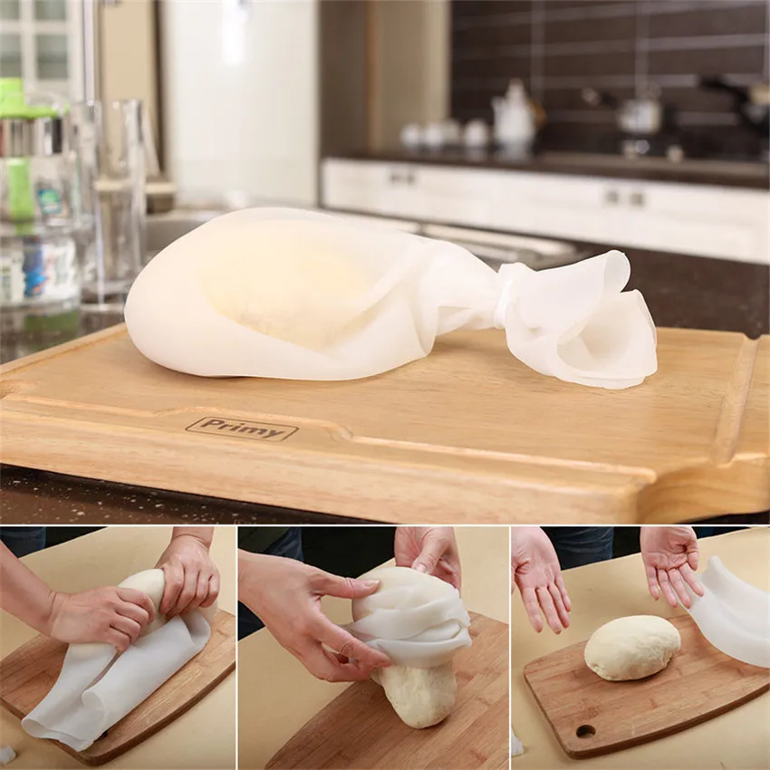 

1Pcs Flour Pouch DIY Cooking Kitchen Tools Mashed Potatoes Pastry Blenders Soft Silicone Preservation Kneading Dough Flour Bag