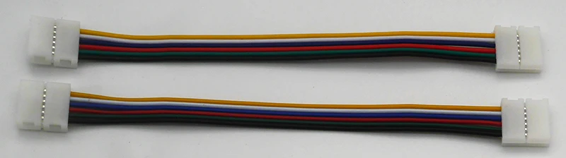 5-100 шт. 2pin 3pin 4pin 5pin 6pin разъем с Двойным Зажимом соединительный кабель с разъемом кабеля для 3528 WS2812 5050 RGB/RGBW/RGBWW светодиодный полосы светильник