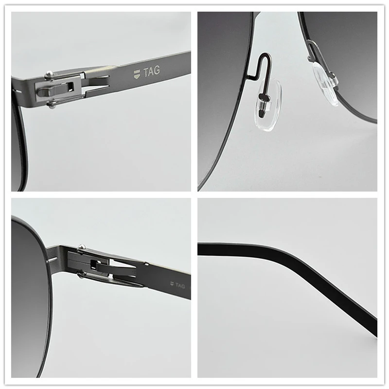 Бренд TAG, Германия, нержавеющая сталь, металлическая оправа, очки для мужчин, квадратные очки для близорукости по рецепту, оптические очки, оправа для очков