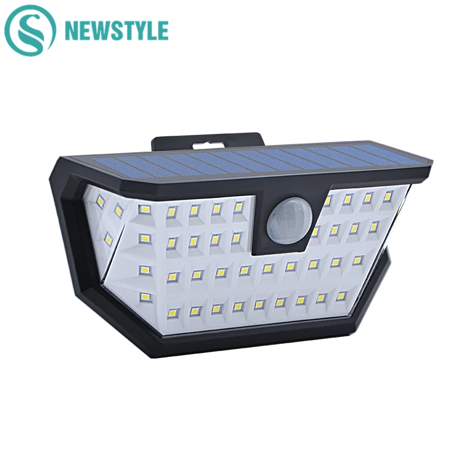 

48 LED Solar Lights Wide Angle Illumination Outdoor Motion Sensor Waterproof Wall Light Wireless Security Light With 3 Modes