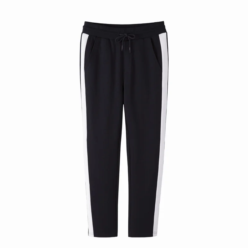 SEMIR мужские укороченные спортивные брюки с боковой полоской завязками на лодыжке