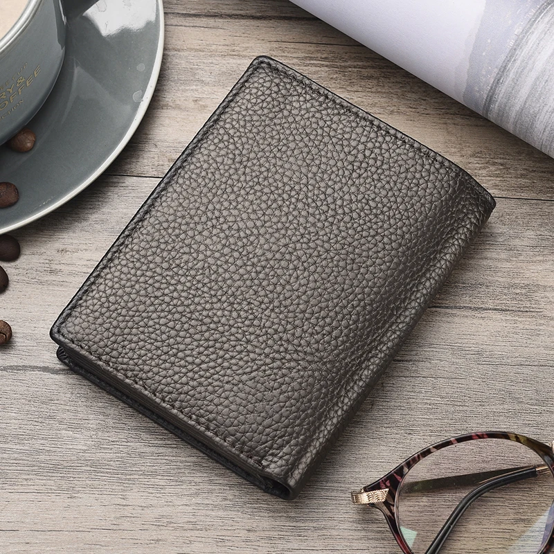Genuine Leather Drivers License Card Holder Wallet (15)
