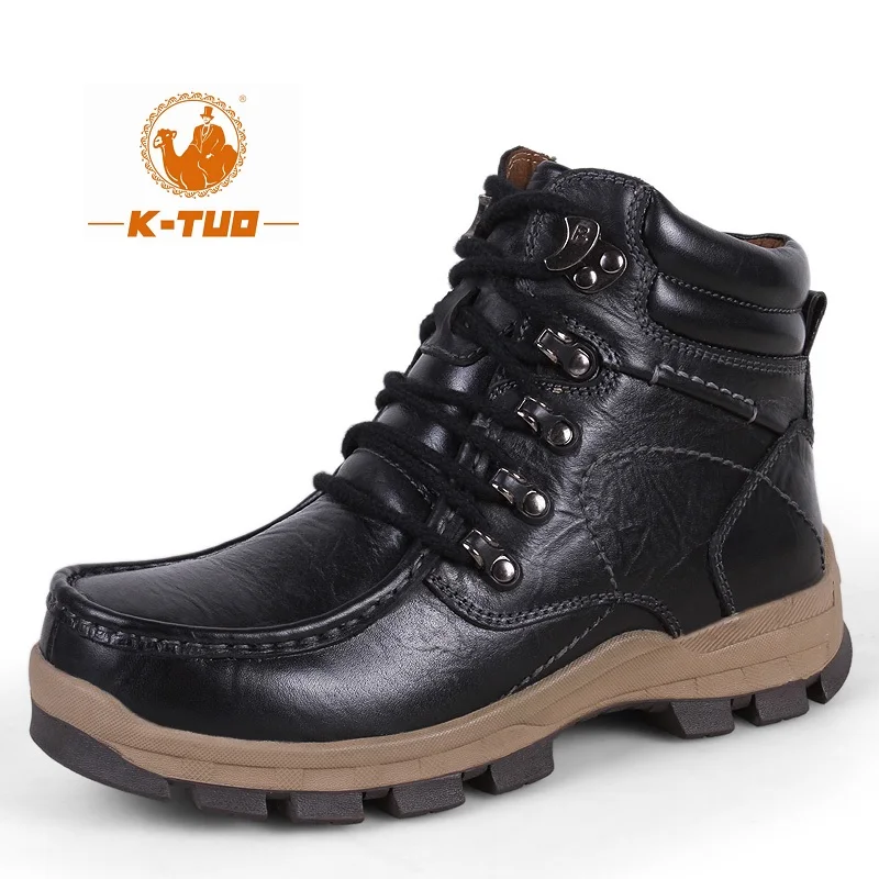 K-TUO Winter Waterproof Hiking Shoes Men Climbing Shoes Mountain Outdoor Sport Boots Non-Slip Breathable Hiking Sneakers KT-9891
