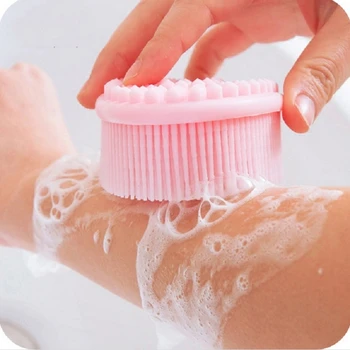 

Ultra Soft Silicone Bathtub Massage Brush Body Massager Cleaning Comb Shower Spa Shampoo Massage Brush Haptic Brush