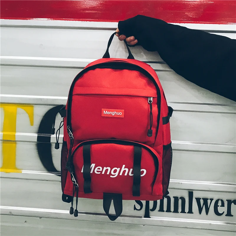 2017 Fashion School bag Waterproof Nylon Men Backpack Bag Women Mochila Escolar Travel Bag Rucksack Trekking Bag Menghuo Brand (44)