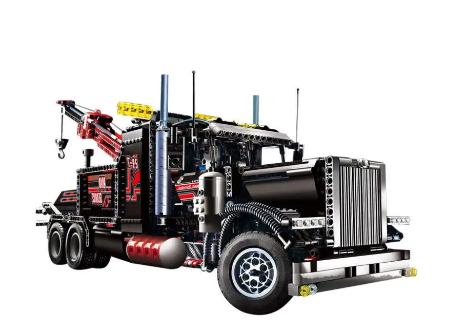 

Technic Ultimate Series model building kits The Mechanical American Style Heavy Container Trucks Blcoks legoing 8285 Toy Bricks
