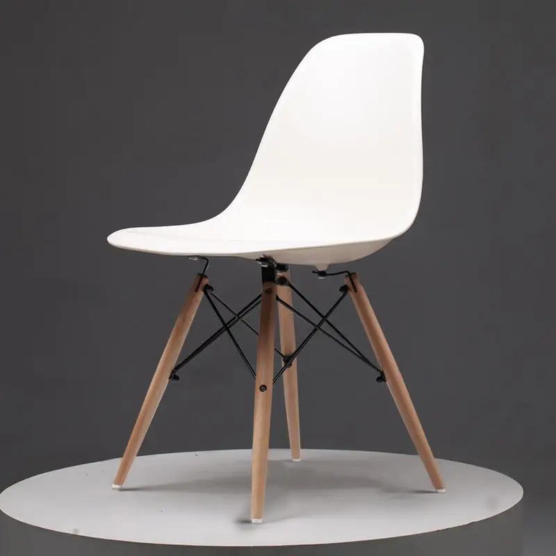 Современный простой креативный офисный стул, скандинавский обеденный стул для отдыха и дома, твердый деревянный книжный стол и стул - Цвет: style 1