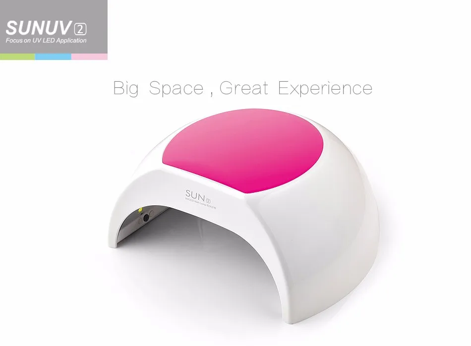 Profissional do Prego Lâmpada Almofada de Silicone para Silicone para Unhas de Unhas de Gel Polonês com Sensor Sensor de de Sunuv Sun2 Lâmpadas Led Prego 48 w Nail Secador uv Rosa de 7 Sunuv sun2 lâmpadas led prego 48 w