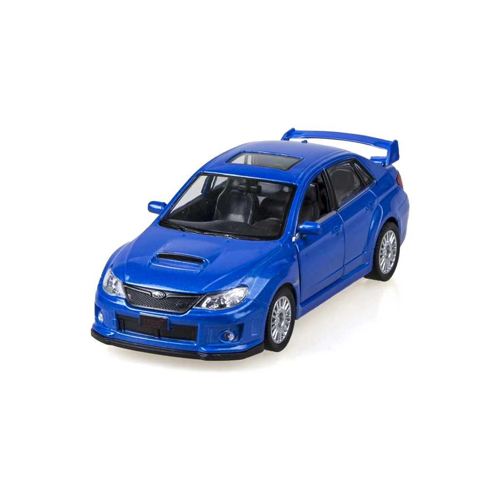 Детские игрушки автомобиль Impreza WRX STI 1/36 модели из сплава 4 цвета модель автомобиля