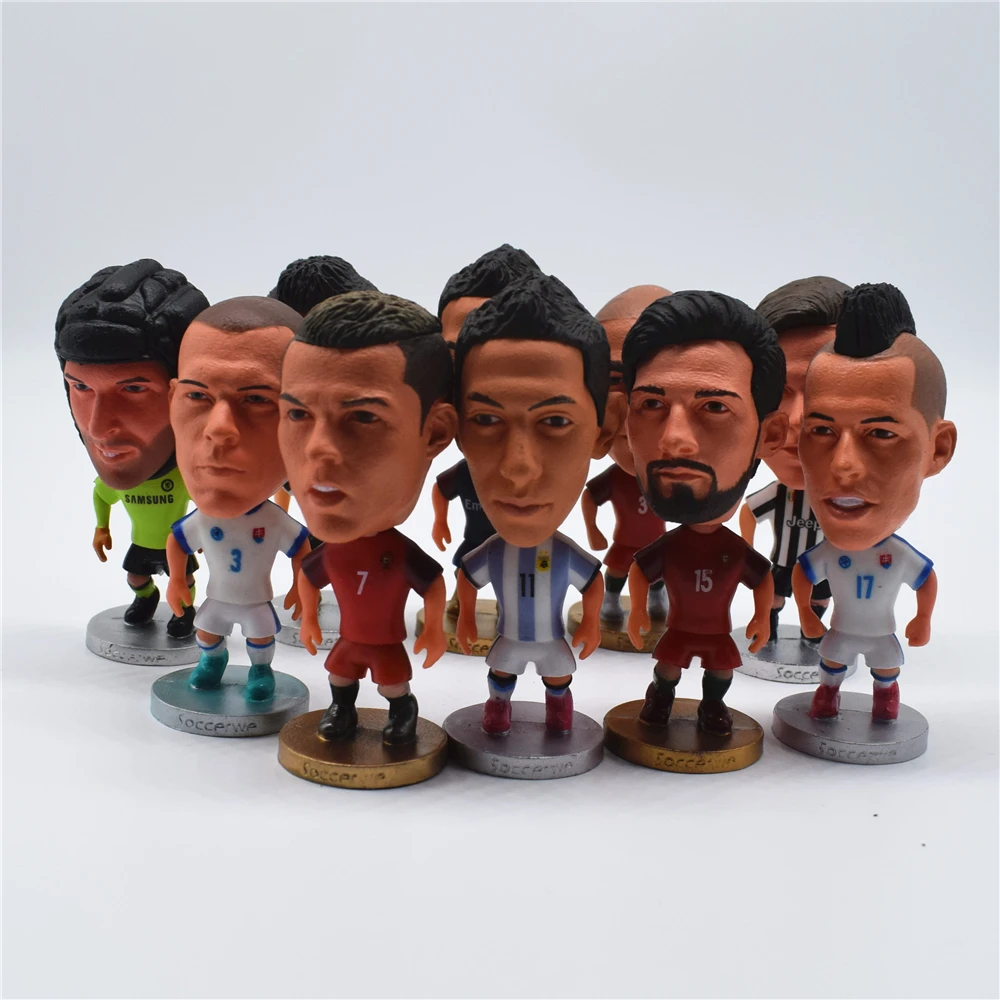 

20 PCS/lot Soccerwe Soccer Star Choices Chicharito James Ronaldo Griezmann Muller Ozil Puppets Collections for 2018 Cup Gift Toy